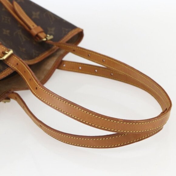 Authentic LOUIS VUITTON Monogram Bucket GM Shoulder Bag M42236 LV - Picture 14 of 16